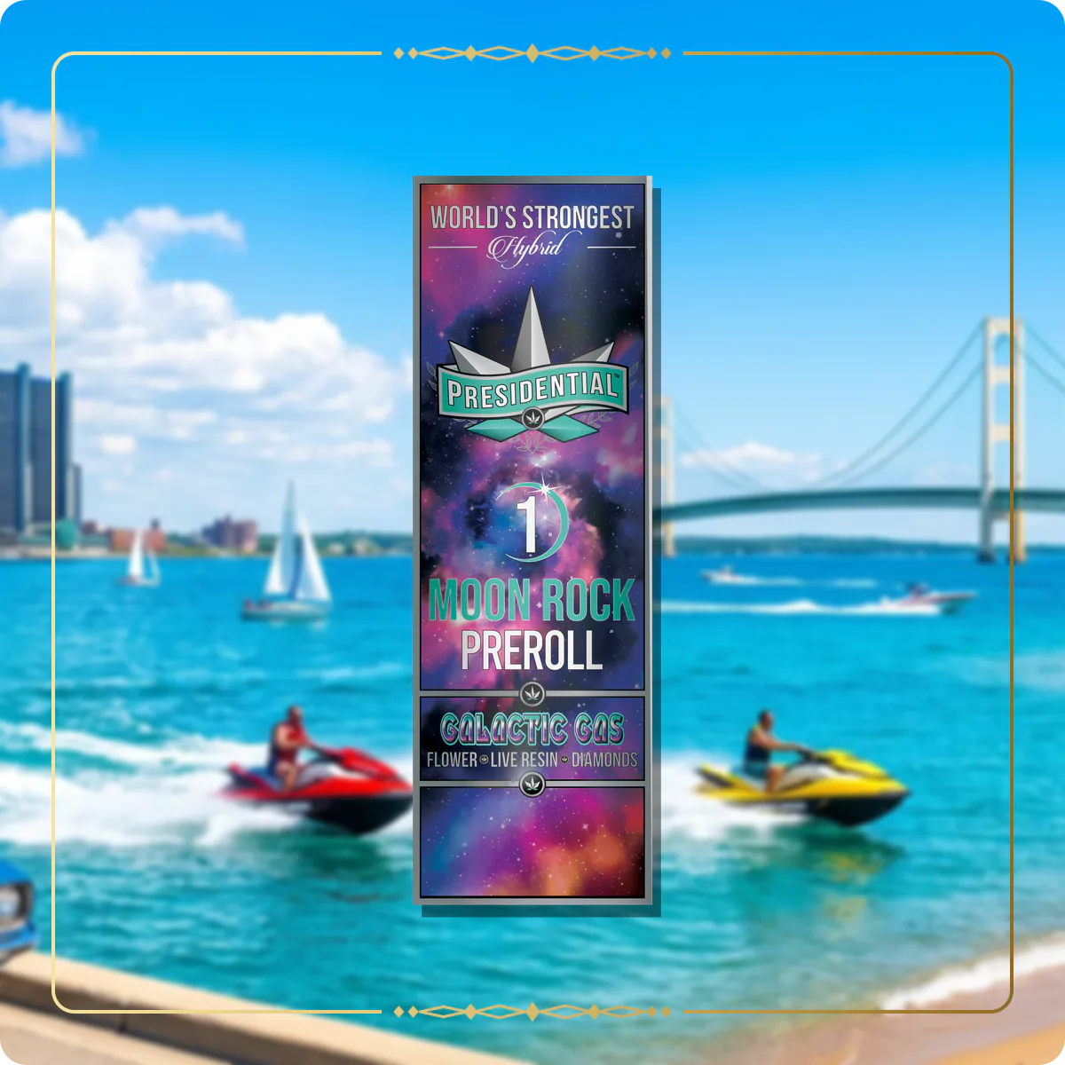 Galactic Gas Presidential pre-roll variant 2 for the Michigan home collection