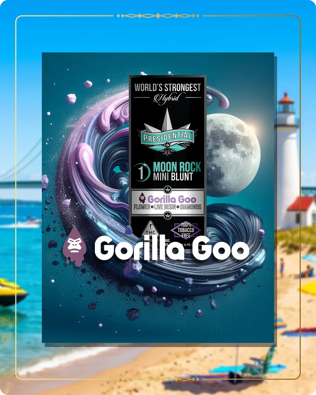 Gorilla Goo Presidential Moon Rock for the Michigan home collection