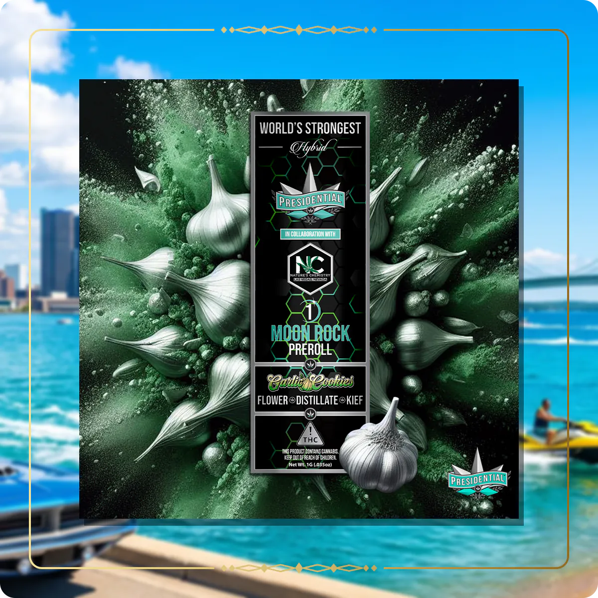 Garlic Cookies Presidential pre-roll variant 2 for the Michigan home collection